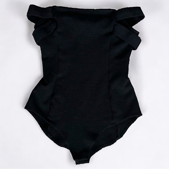 ANGL Black bodysuit women’s size Medium - Picture 2 of 16